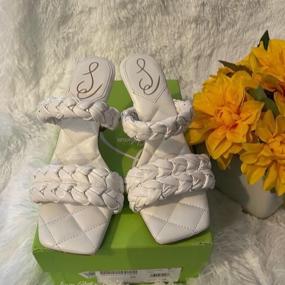 Sam Edelman white, braided sandals size 8 - Picture 2 of 12